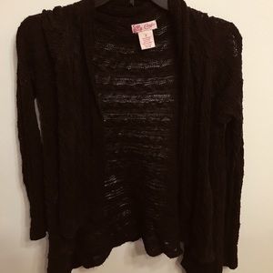 Small, black Candies sweater